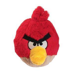 COMMONWEALTH ANGRY BIRDS Soft Red Bird 5" Stuffed Animal Plush Toy